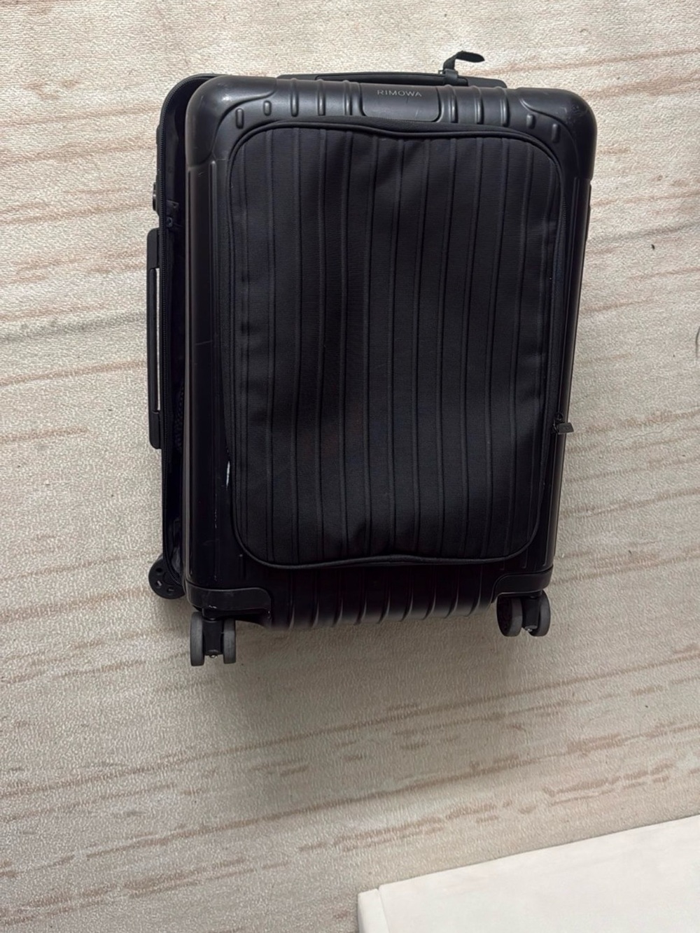 RIMOWA Black Soft-Front Carry-On Spinner